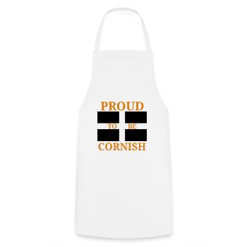 Proud Cornish - Cooking Apron - white - Front - AI Model Male 185 dark (185cm)