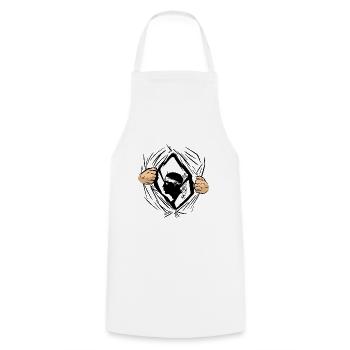 Corsica Flag Corsica Flag Corsica Corsican - Cooking Apron - white - Front - AI Model Male 185 dark (185cm)