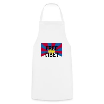 free tibet - Kochschürze - Weiß - Vorne - AI Model Male 185 dark (185cm)