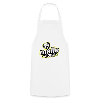 Malle 2024 Palmier de Majorque - Tablier de cuisine - blanc - Devant - AI Model Male 185 dark (185cm)