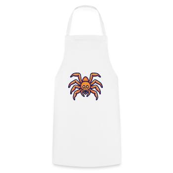 Tarentule Halloween Bande dessinée drôle - Tablier de cuisine - blanc - Devant - AI Model Male 185 dark (185cm)