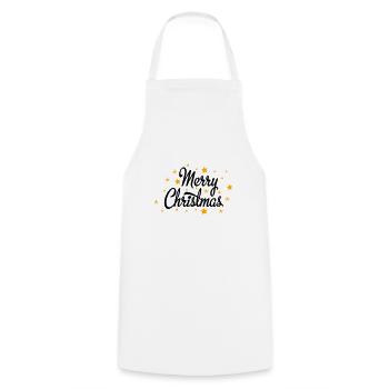 Joyeux Noël - Tablier de cuisine - blanc - Devant - AI Model Male 185 dark (185cm)