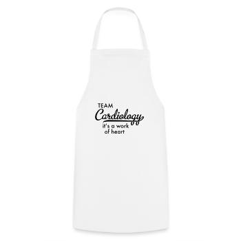 Équipe de cardiologie - Tablier de cuisine - blanc - Devant - AI Model Male 185 dark (185cm)
