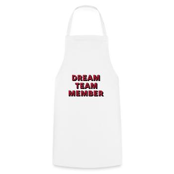 DREAM TEAM - Tablier de cuisine - blanc - Devant - AI Model Male 185 dark (185cm)