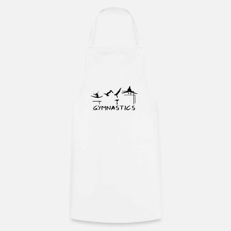 Gymnastics, Gymnast - Cooking Apron - white