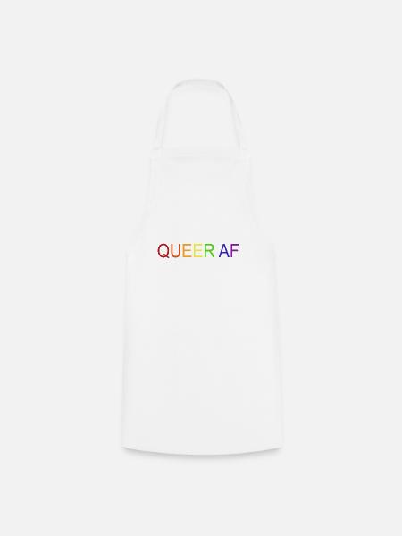 Queer AF - Kochschürze - Weiß