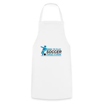 Soccer - Cooking Apron - white - Front - AI Model Male 185 dark (185cm)