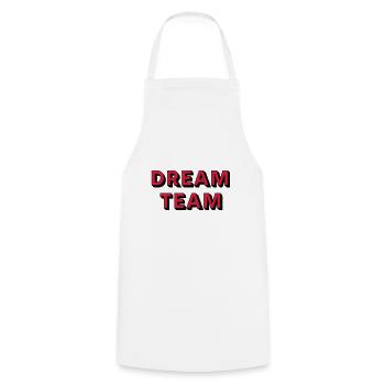DREAM TEAM - Tablier de cuisine - blanc - Devant - AI Model Male 185 dark (185cm)
