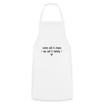 FAMILLE - Tablier de cuisine - blanc - Devant - AI Model Male 185 dark (185cm)