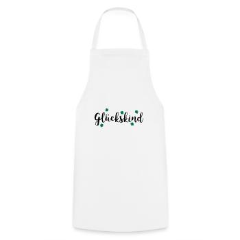 GLU CKSKIND - Kochschürze - Weiß - Vorne - AI Model Male 185 dark (185cm)