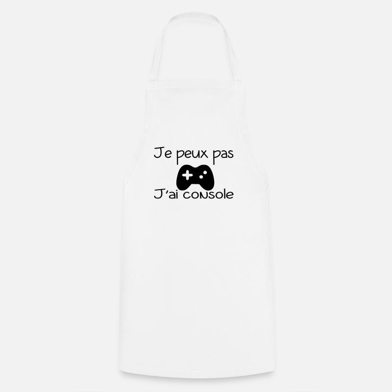 JE PEUX PAS JAI CONSOLE - Tablier de cuisine - blanc