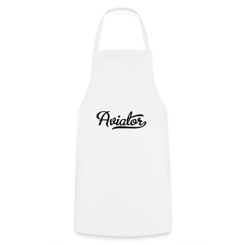 Aviator - Cooking Apron - white - Front - AI Model Male 185 dark (185cm)