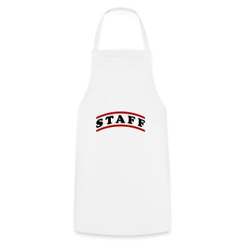 Staff Mitarbeiter - Cooking Apron - white - Front - AI Model Male 185 dark (185cm)