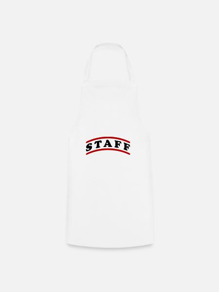 Staff Mitarbeiter - Kochschürze - Weiß