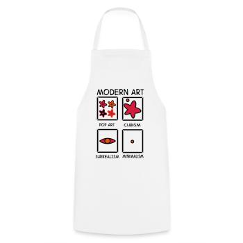 2541614 122757476 Art - Cooking Apron - white - Front - AI Model Male 185 dark (185cm)