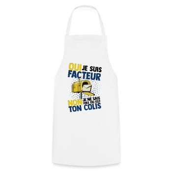 Facteur - Tablier de cuisine - blanc - Devant - AI Model Male 185 dark (185cm)