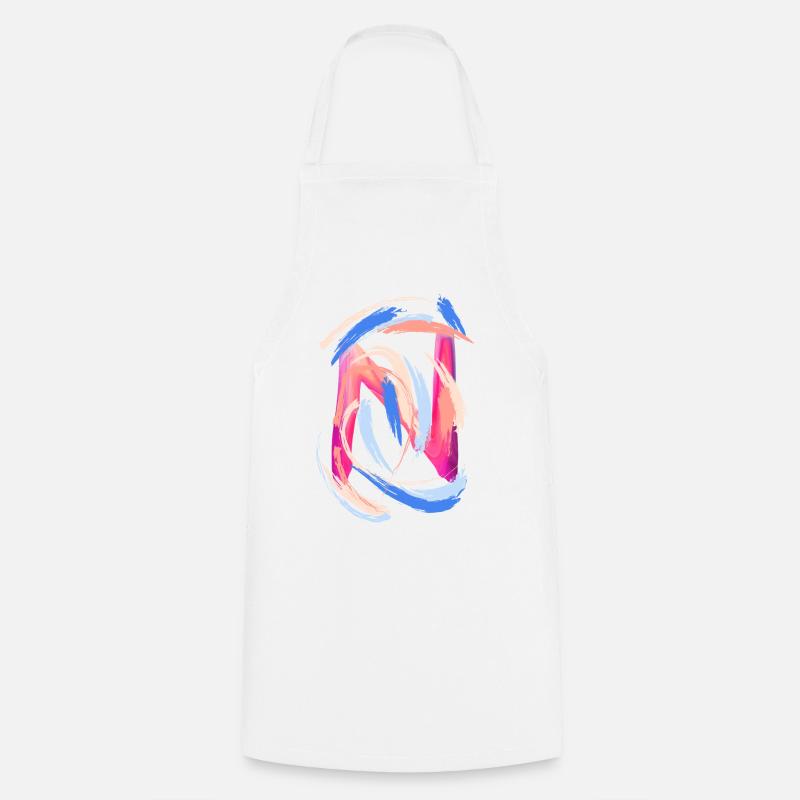 Letter "N" - Cooking Apron - white