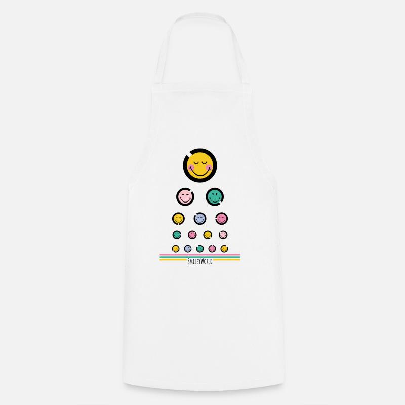 Eye test Happy - Cooking Apron - white