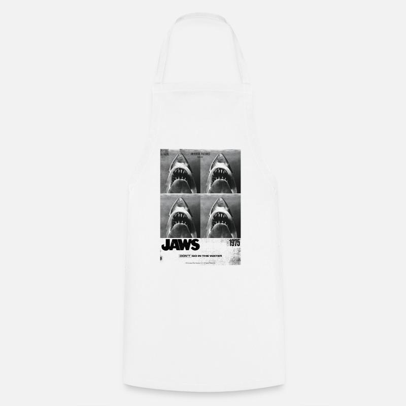 Jaws Don´t Go In The Water - Cooking Apron - white