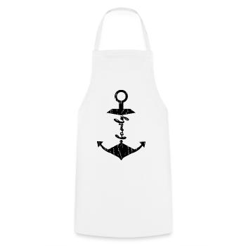Families Anker - Cooking Apron - white - Front - AI Model Male 185 dark (185cm)