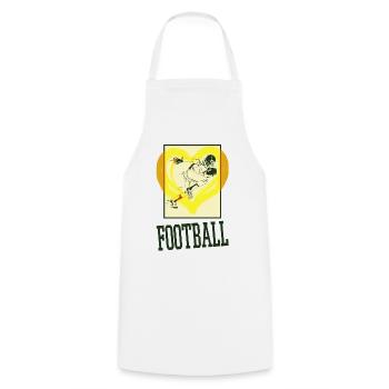 Joueur de football américain Joueur de football américain Sports - Tablier de cuisine - blanc - Devant - AI Model Male 185 dark (185cm)