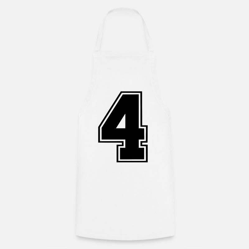 4 - Kochschürze - Weiß