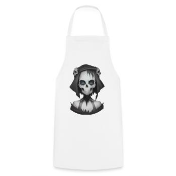 Magie démoniaque la nuit d’Halloween - Tablier de cuisine - blanc - Devant - AI Model Male 185 dark (185cm)