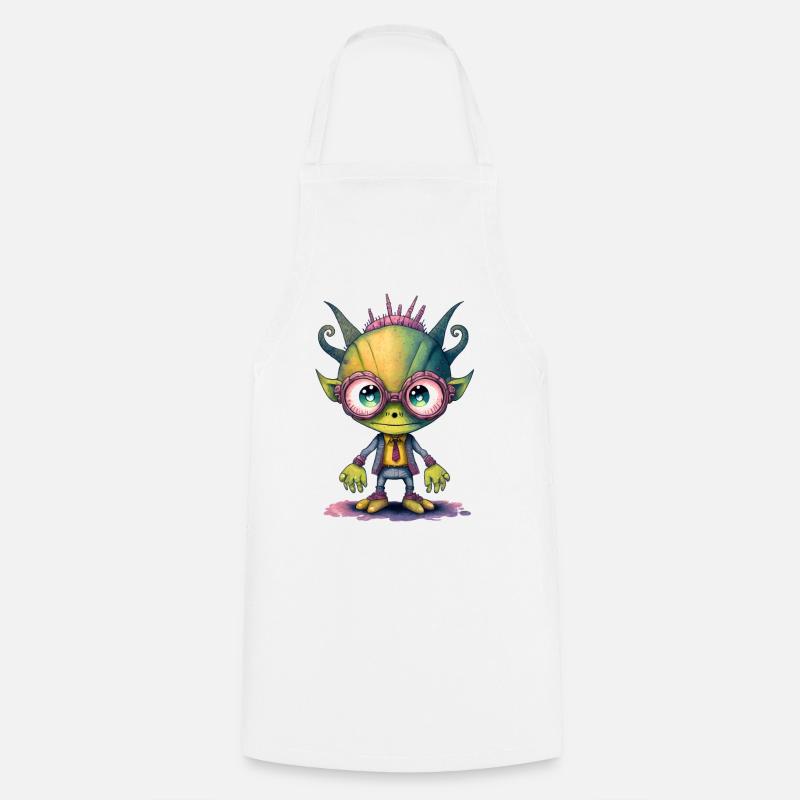 NERD per sempre - Alieno nerd - Grembiule da cucina - bianco