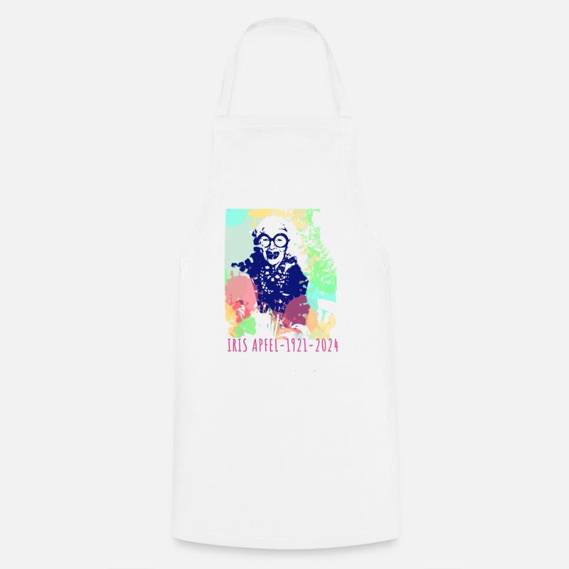 Illustrazione, Colorato, Graffiti, Iris Mela - Grembiule da cucina - bianco