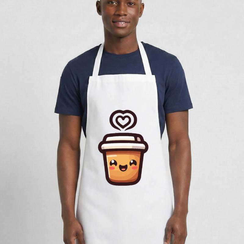 Caffeine Cutie : le joyeux Java Tablier de cuisine