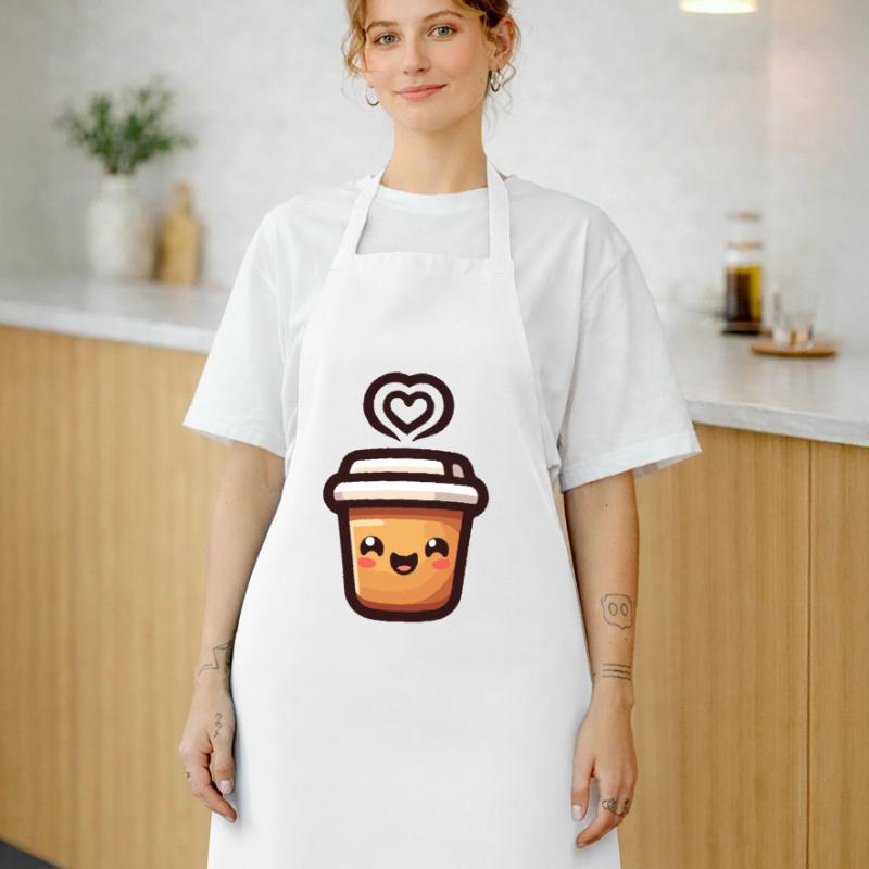 Caffeine Cutie : le joyeux Java Tablier de cuisine