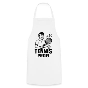 Professional Tennis - Cooking Apron - white - Front - AI Model Male 185 dark (185cm)