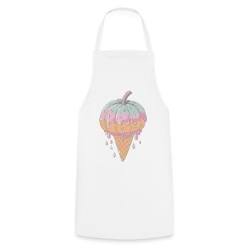 Delicate Pastel Drips Cornet - Cooking Apron - white - Front - AI Model Male 185 dark (185cm)