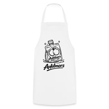 Apple Mors Butt - Cooking Apron - white - Front - AI Model Male 185 dark (185cm)