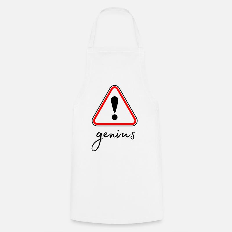 Triangle rouge minimaliste - Tablier de cuisine - blanc
