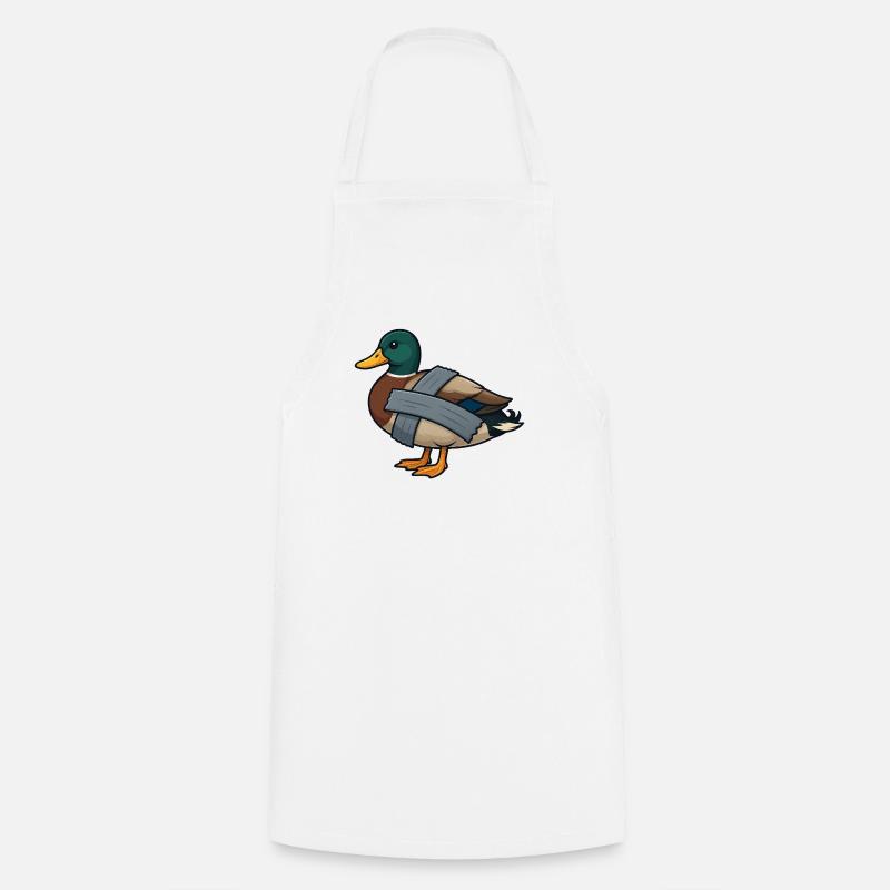 Duck Tape - Cooking Apron - white