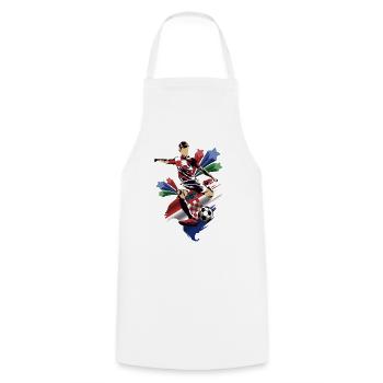 Croacia - Croatia - Flags - Cooking Apron - white - Front - AI Model Male 185 dark (185cm)