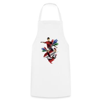 Austria - Austria - Flags - Cooking Apron - white - Front - AI Model Male 185 dark (185cm)