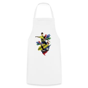 Colombia - Colombia - Flags - Cooking Apron - white - Front - AI Model Male 185 dark (185cm)