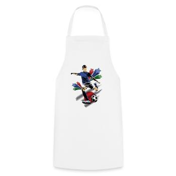 Japon - Japan - Flags - Cooking Apron - white - Front - AI Model Male 185 dark (185cm)