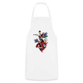 Turquia - Turkey - Flags - Cooking Apron - white - Front - AI Model Male 185 dark (185cm)