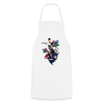 Nouvelle-Zélande - Nouvelle-Zélande - Drapeau - Tablier de cuisine - blanc - Devant - AI Model Male 185 dark (185cm)