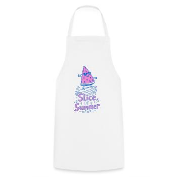 Slice of Summer Watermelon Surf Doodle - Cooking Apron - white - Front - AI Model Male 185 dark (185cm)