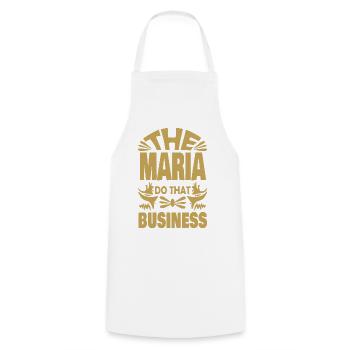 Maria - Tablier de cuisine - blanc - Devant - AI Model Male 185 dark (185cm)
