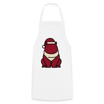 Capybara Weihnachten Icon - Kochschürze - Weiß - Vorne - AI Model Male 185 dark (185cm)