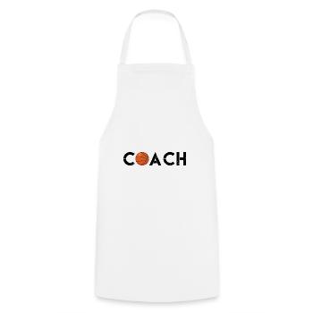 Coach Basketball | Le Meil basketball coach gift - Cooking Apron - white - Front - AI Model Male 185 dark (185cm)