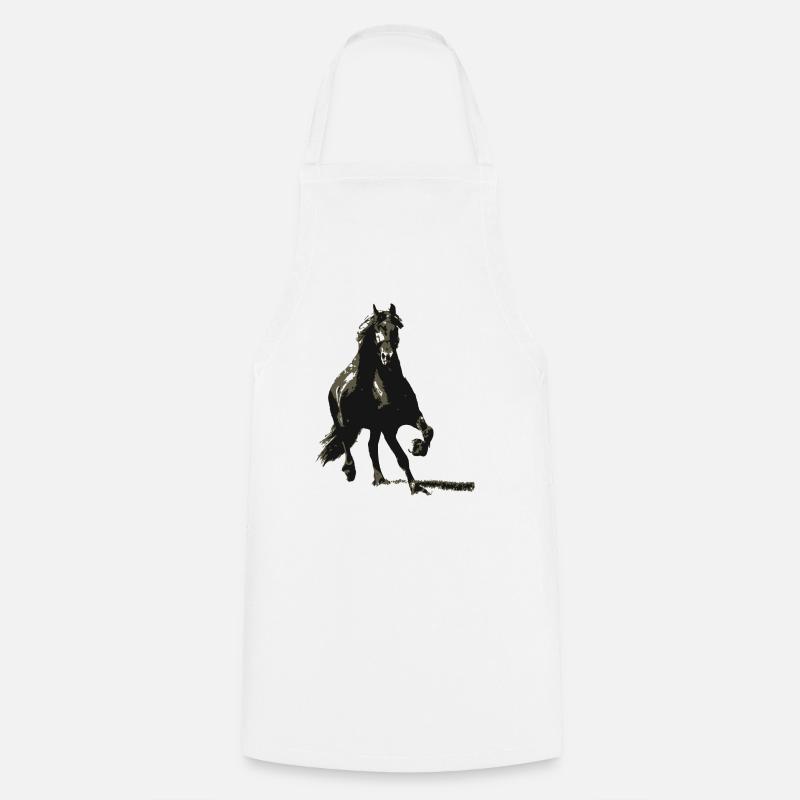 cheval animal mignon ! - Tablier de cuisine - blanc