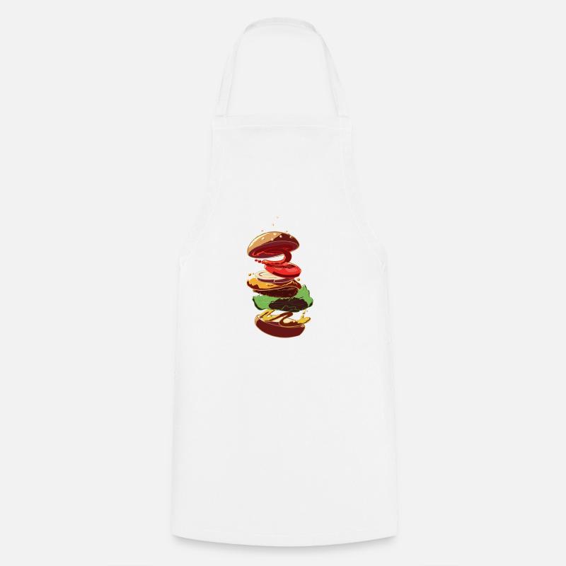 Cheeseburger - Kochschürze - Weiß