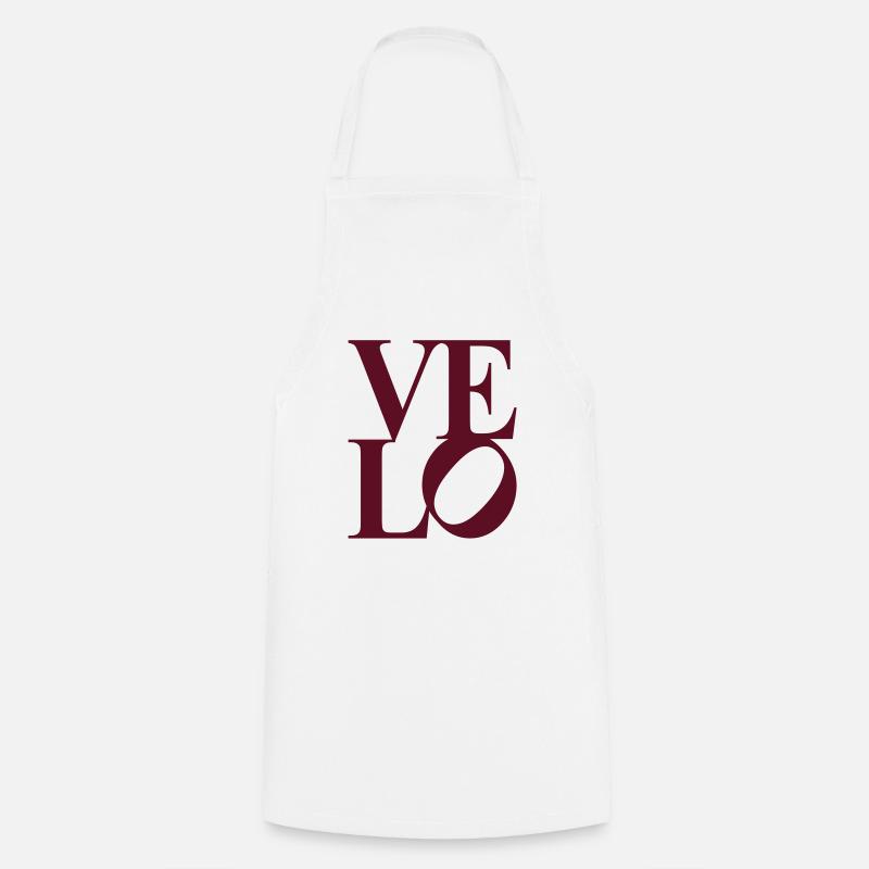 velo - love - Cooking Apron - white
