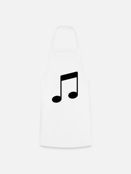 note_icon - Cooking Apron - white